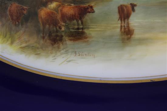 A Royal Worcester oval dish, 27cm